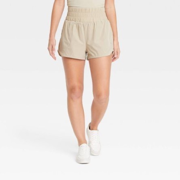 JoyLab Shorts New Joylab High Rise Woven Shorts 3 Taupe Wide